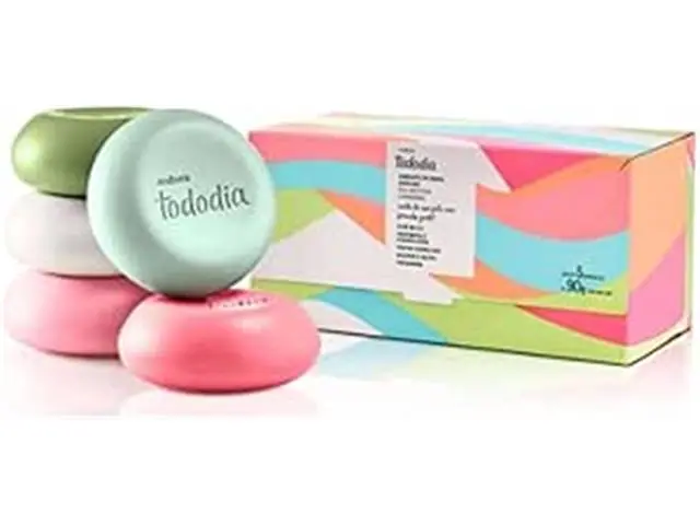 SABONETE EM BARRA PURO VEGETAL SORTIDOS NATURA TODODIA 5 UNIDADES