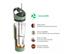 Botella Deportiva Asobu Cosmic 1L Basil Green - 2