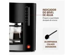 Cafeteira Elétrica Dolce Arome Mondial Preto/Inox 800W 220V - 5