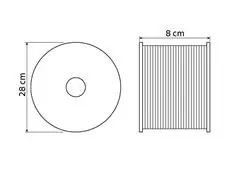 Corda Trançada Chata PET 20 mm x 120m Tramontina Master - 1