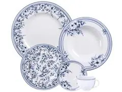 Aparelho de Jantar Tramontina Azzura em Porcelana Decorada 20 Peças