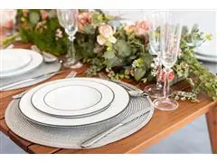 Prato Raso Tramontina Sienna em Porcelana Decorada 28 cm - 1