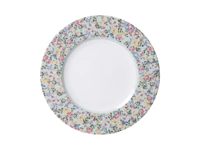 Prato Raso Tramontina Dalina em Porcelana Decorada 28 cm