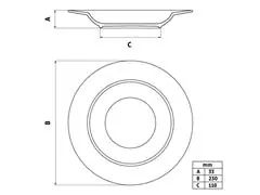 Prato Fundo Tramontina Nix em Porcelana Decorada 23 cm - 4