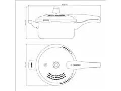 Panela de Pressão Tramontina Vancouver Alumínio Antiaderente Preto 3L - 4