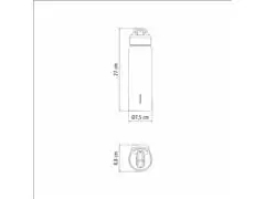 Garrafa Térmica Tramontina 650 ml Lilás com Canudo - 9
