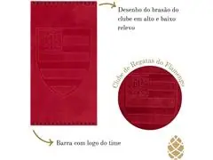 Toalha Buettner Jacquard Futebol Flamengo Vermelha Barra Trabalhada - 4