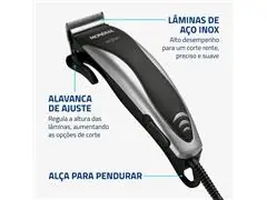 Cortador de Cabelo Mondial Hair Stylo 220V - 2