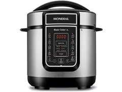 Panela de Pressão Elétrica Mondial, Master Cooker 700W 3L Preto 110V