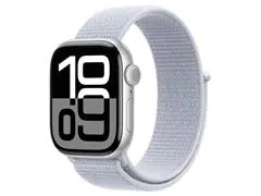 Apple Watch Series 10 GPS 42mm  Prateada Pulseira Loop Nuvem Azul