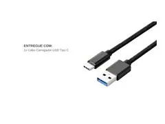 Carregador Cabo Tipo C Carga Rápida Turbo 1 Metro Reforçado Gadnic - 3