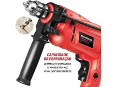 Furadeira de Impacto Mondial NFFI-07 Power Tools 110V - 4