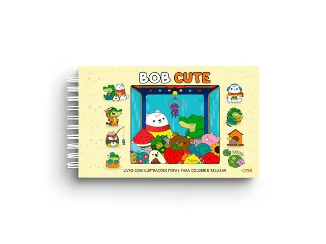 Bob Cute Capa Dura Livro com Ilustracoes Fofas para Colorir e Relaxar