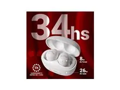 FONE BLUETOOTH BUD – ENC| 34H | BLUETOOTH 5.4 (T13B - BRANCO) - 8