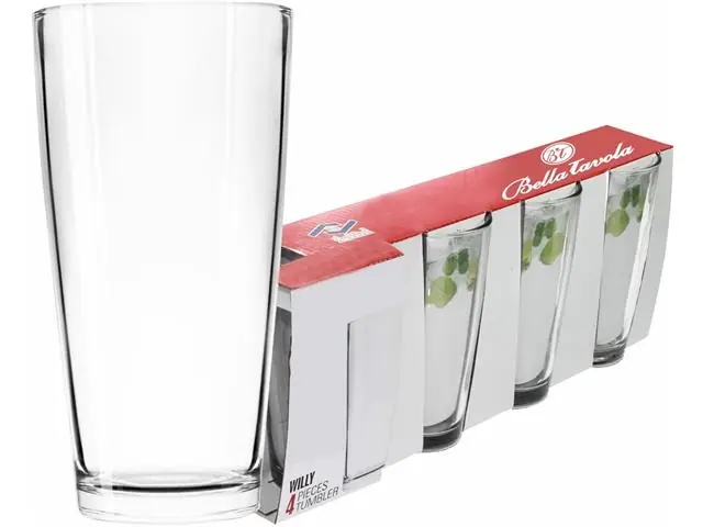 Conjunto com 4 Copos Long Drink Willy 335ml