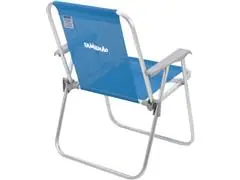 Cadeira de Praia Tramontina Samoa Familhão Alta Azul em Alumínio - 1