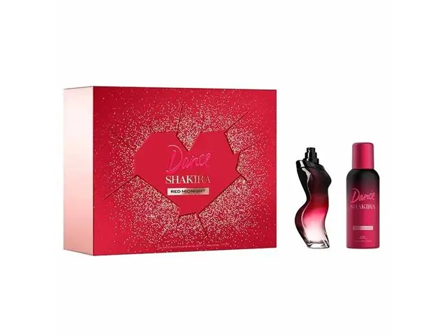 Kit Shakira Dance Red Midnight Perfume Feminino EDT + Desodorante