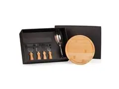 Conjunto de Tábua Taça e Utensílios 6 Peças - 0