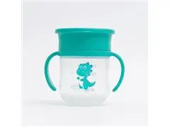 Copo de Treinamento 360° Leo com Alça e Tampa 200ml Petit Piá