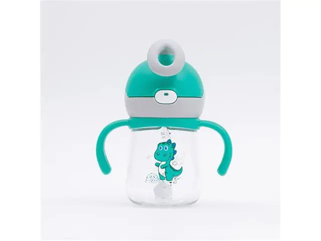 Copo Infantil Tritan com Alça Removível e Canudo Leo 220ml Petit Piá