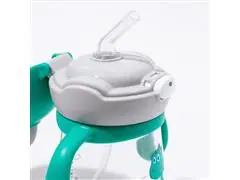 Copo Infantil Tritan com Alça Removível e Canudo Leo 220ml Petit Piá - 2