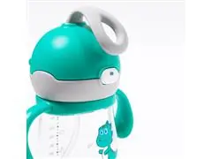 Copo Infantil Tritan com Alça Removível e Canudo Leo 220ml Petit Piá - 3