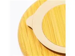 Prato Infantil Bambu com Ventosa e Divisória Redondo Petit Piá - 3