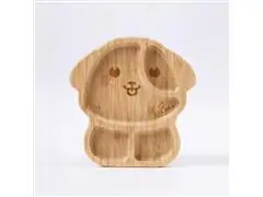 Prato Infantil Bambu com Ventosa Cãozinho Petit Piá - 0
