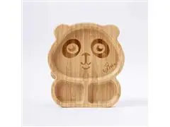 Prato Infantil Bambu com Ventosa Panda Petit Piá - 0