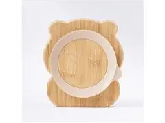 Prato Infantil Bambu com Ventosa Panda Petit Piá - 4