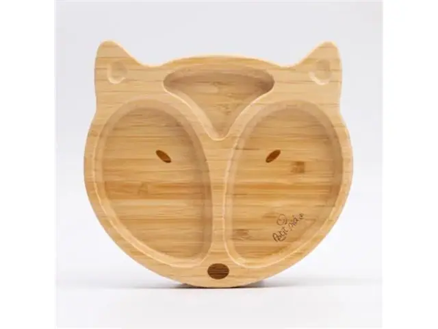 Prato Infantil Bambu com Ventosa Raposa Petit Piá
