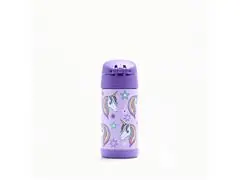 Garrafa Térmica Infantil Funtainer Unicórnio Brilhante Thermos 355ml - 7