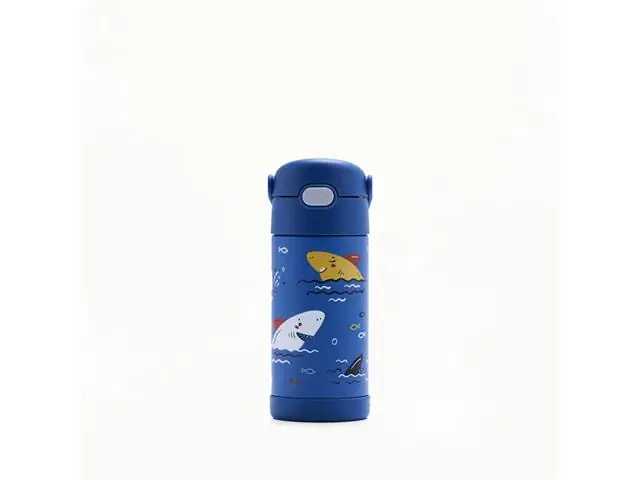 Garrafa Térmica Infantil Funtainer F410 Tubarão 355ml