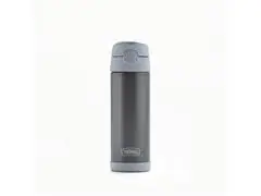 Garrafa Térmica Infantil Funtainer F404 Cinza Claro Thermos 470ml