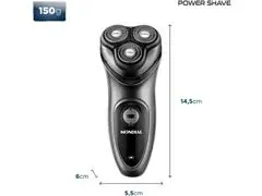 Barbeador Elétrico Power Shave Mondial Preto/Prata 5W Bivolt - BE-02 - 5