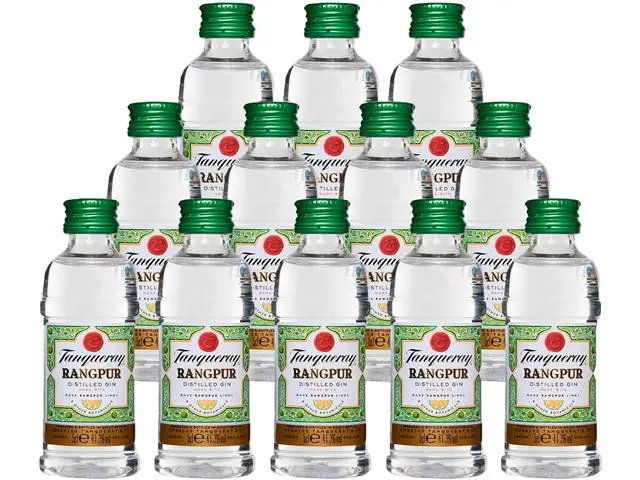 Pack com 12 Miniaturas Gin Tanqueray Rangpur 50ml