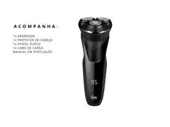 Barbeador Elétrico 3 Lâminas Gadnic com Display Digital 110V - 6