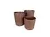 Kit Evo Vaso Tronco 3 Peças Imbuia - 0