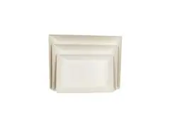 Kit Evo Petisqueira Retangular 3 Peças  Marfim