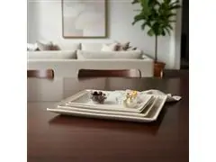 Kit Evo Petisqueira Retangular 3 Peças  Marfim - 3