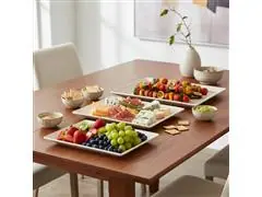 Kit Evo Petisqueira Retangular 3 Peças  Marfim - 6