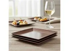 Jogo Evo Petisqueira Quadrada com 4 Peças - Imbuia - 8