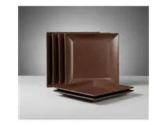 Jogo Evo Petisqueira Quadrada com 4 Peças - Imbuia - 9