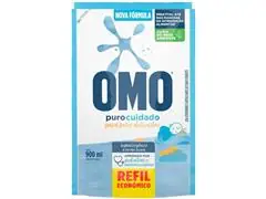 Lava-Roupas Líquido Omo Puro Cuidado 900ml Embalagem Econômica - 1