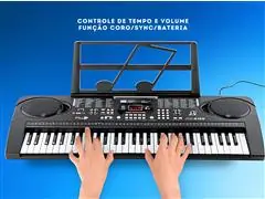 Teclado Musical GADNIC 61 Teclas com Microfone 110V - 2