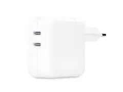 Adaptador de Energia USB-C de 35W com Duas Portas Branco   Apple