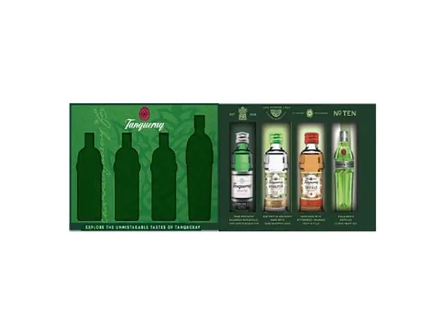 Pack com 4 garrafas de Tanqueray Ten Sevilla Rangpur e London Dry