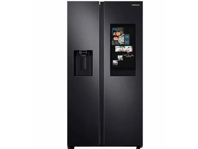 Geladeira Side by Side Samsung 2P FF 585L com Painel   Inox Preto