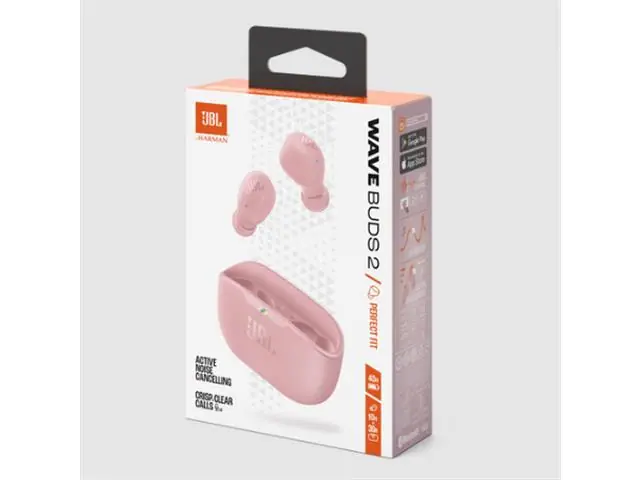 Fone de Ouvido Bluetooth JBL Wave Buds 2 Pink JBLWBUDS2PIK