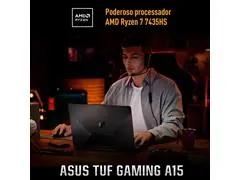 Notebook Gamer ASUS TUF A15 Ryzen7 16GB 512GB W11 156" Graphite Black - 2